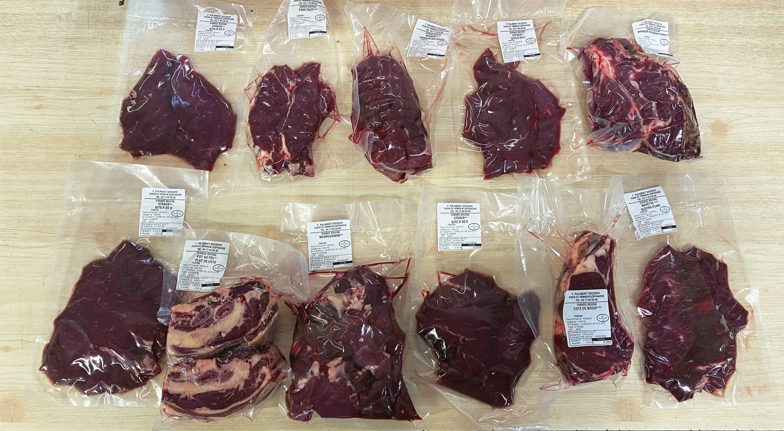 Colis de boeuf Dexter